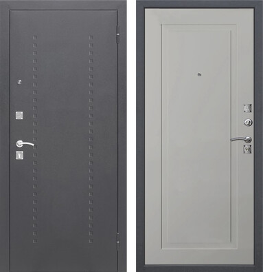 Входная дверь Дверь Цитадель Dominanta Муар Ясень серый эмаль в Сертолово