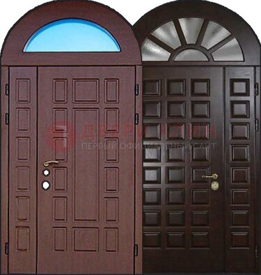 Стальная арочная дверь ДА-8 для административного здания в Сертолово