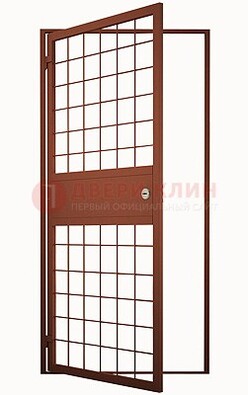 Коричневая металлическая бронированная дверь ДБ-6 в Сертолово