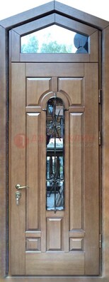 Железная дверь Винорит с фрамугой для частного дома ДФГ-34 в Сертолово