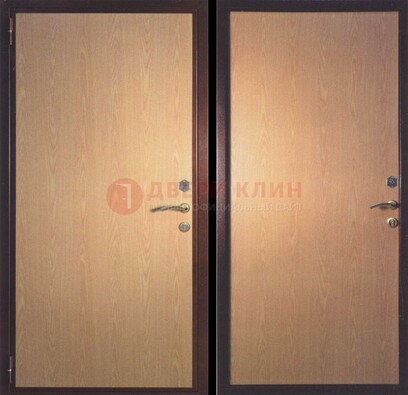 Коричневая металлическая дверь с ламинатом ДЛ-17 в Сертолово
