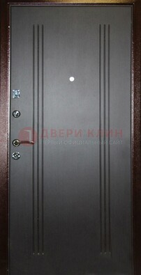 Черная железная дверь с МДФ ДМ-180 в Сертолово