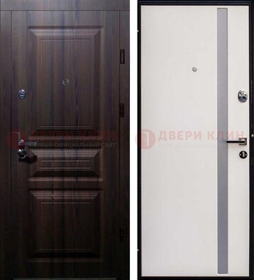 Филенчатая светлая входная дверь c МДФ Венге светлый ДМ-254 в Сертолово