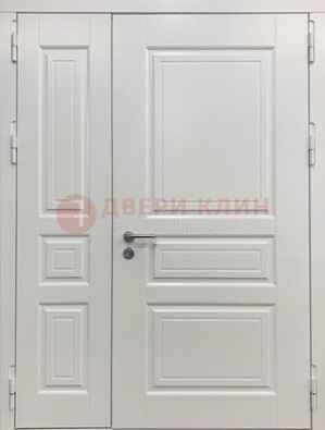 Полуторная светлая металлическая дверь с МДФ ДМ-336 в Сертолово