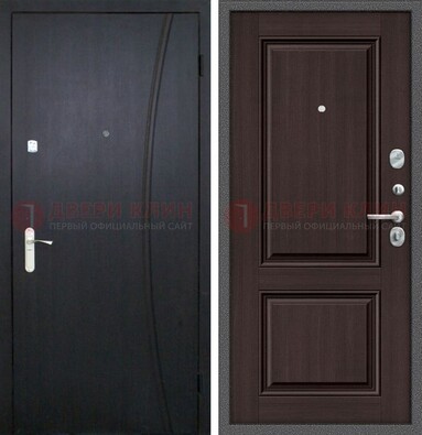 Темная стальная дверь с МДФ панелями ДМ-362 в Сертолово