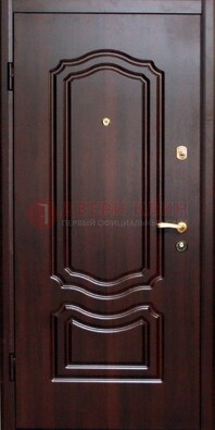 Темная железная дверь с МДФ ДМ-41 в частный дом в Сертолово