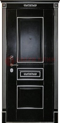 Чёрная дверь с МДФ ДМ-521 в Сертолово