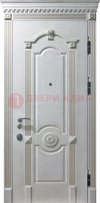 Белая дверь с МДФ ДМ-525 в Сертолово