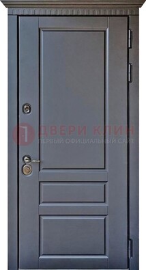 Тёмная входная дверь для коттеджа с МДФ ДМ-528 в Сертолово