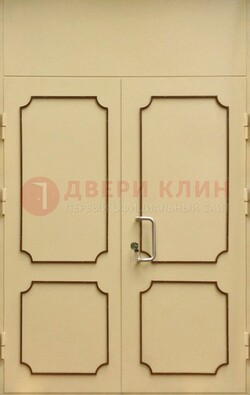Светлая двухстворчатая дверь для загородного дома с МДФ ДМ-534 в Сертолово