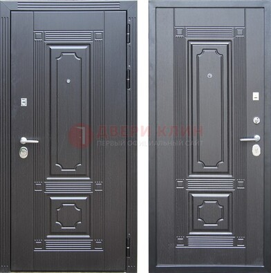 Декоративная серая металлическая дверь с МДФ ДМ-57 в Сертолово