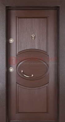 Железная дверь с массивом дуба в стиле классика ДМД-55 в Сертолово