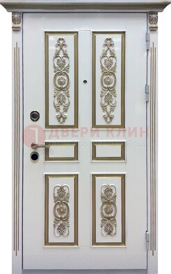 Входная дверь с массивом дуба в белом цвете ДМД-62 в Сертолово