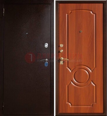 Темная железная дверь с порошковым напылением ДП-46 в Сертолово
