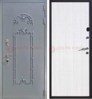 Черная входная дверь с порошковым покрытием ДП-67 в Сертолово