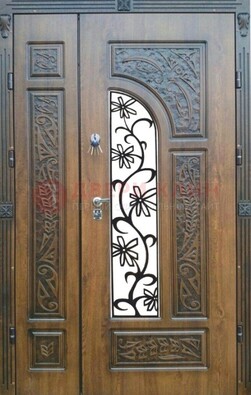 Морозостойкая металлическая парадная дверь ДПР-12 в Сертолово