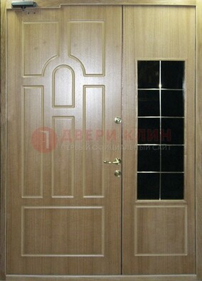 Входная дверь Дверь со вставками из черного стекла ДПР-42 в Сертолово