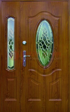Парадная дверь со стеклянными вставками ДПР-73 для дома в Сертолово