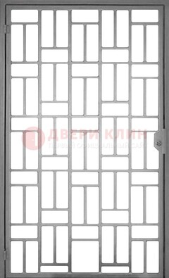 Металлическая решетчатая дверь в сером цвете ДР-23 в Сертолово