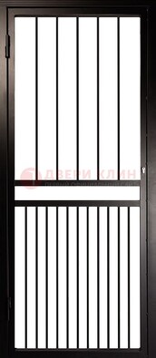 Коричневая одностворчатая железная решетчатая дверь ДР-24 в Сертолово