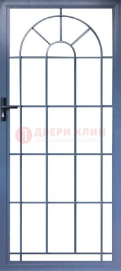 Синяя металлическая решетчатая дверь ДР-28 в Сертолово