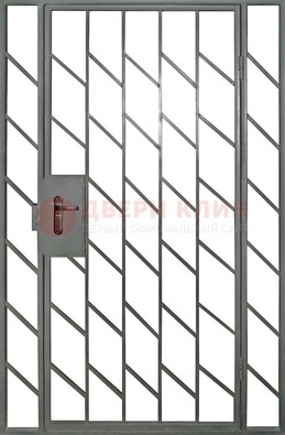 Металлическая решетчатая дверь с фрамугами ДР-48 в Сертолово