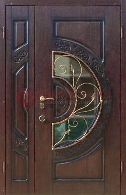 Полуторная железная дверь Винорит в классическом стиле ДСК-272 в Сертолово