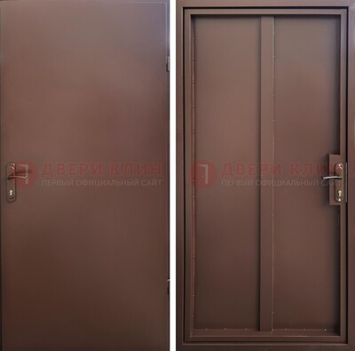 Техническая дверь с порошковым покрытием медный антик с двух сторон ДП-253 в Сертолово