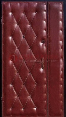 Бордовая тамбурная дверь ДТМ-25 в Сосновый Бор