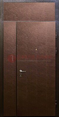 Тамбурная дверь с верхней фрамугой с винилискожей ДТМ-7 в Сертолово