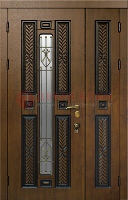 Полуторная входная дверь с виноритом ДВТ-169 в Сертолово