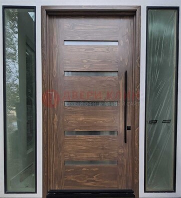 Железная дверь с виноритом и фрамугами ДВТ-189 в Сертолово