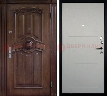 Темная входная дверь с виноритом ДВТ-216 в Мурманске