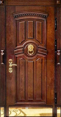 Входная дверь с виноритом в коричневом цвете ДВТ-236 в Сертолово
