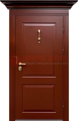 Красная железная дверь винорит для частного дома ДВТ-251 в Сертолово
