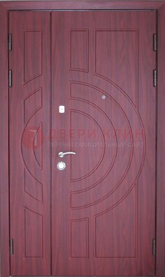 Красная железная дверь с виноритом ДВТ-3 в Сертолово