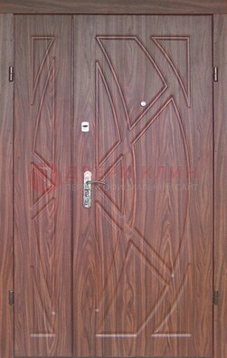 Железная тамбурная полуторная дверь с МДФ ПЛ-7 в Сертолово