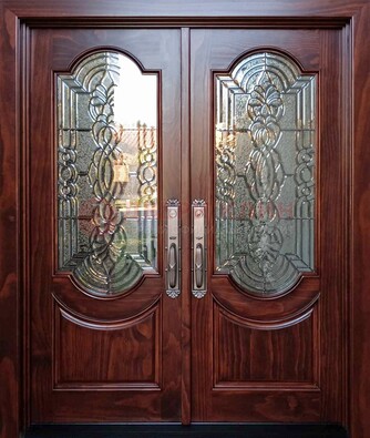 Классическая железная дверь с массивом дуба для входа ВЖ-23 в Мытищах